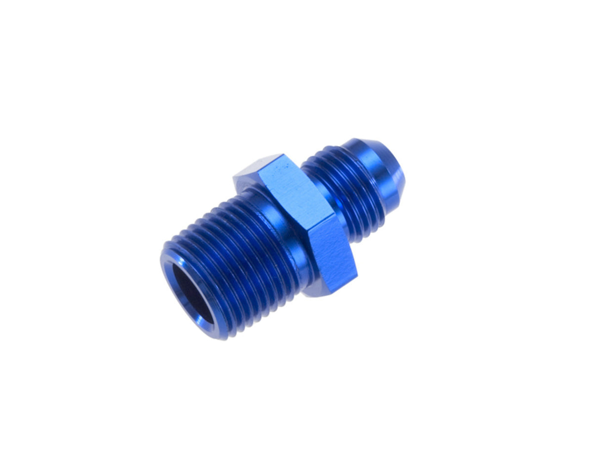 Redhorse Performance 816 Series 6 AN Male to 1/2 in NPT Male Straight Fitting - Blue