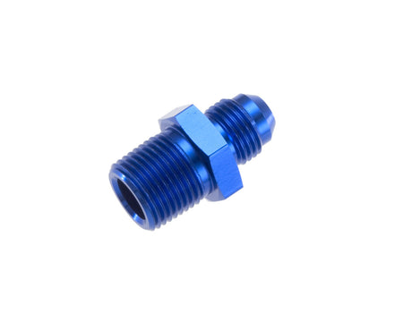 Redhorse Performance 816 Series 6 AN Male to 1/2 in NPT Male Straight Fitting - Blue