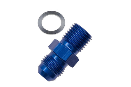 Redhorse Performance 8161 Series 10 AN Male to 18 mm x 1.5 Inverted Flare Male Straight Fitting - Blue