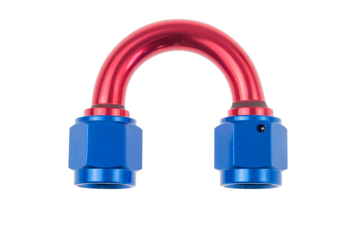 Redhorse Performance 8188 Series 12 AN Female to 12 AN Female 180 Degree Swivel Coupler - Blue / Red