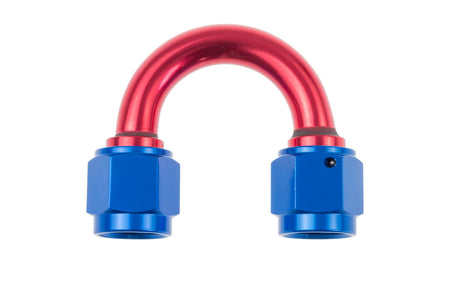 Redhorse Performance 8188 Series 12 AN Female to 12 AN Female 180 Degree Swivel Coupler - Blue / Red