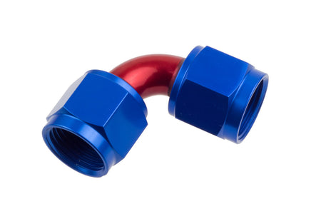 Redhorse Performance 8190 Series 8 AN Female to 8 AN Female 90 Degree Swivel Coupler - Blue