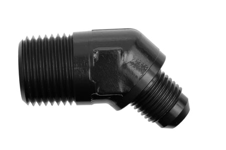Redhorse Performance 823 Series 6 AN Male to 1/8 in NPT Male 45 Degree Fitting - Black