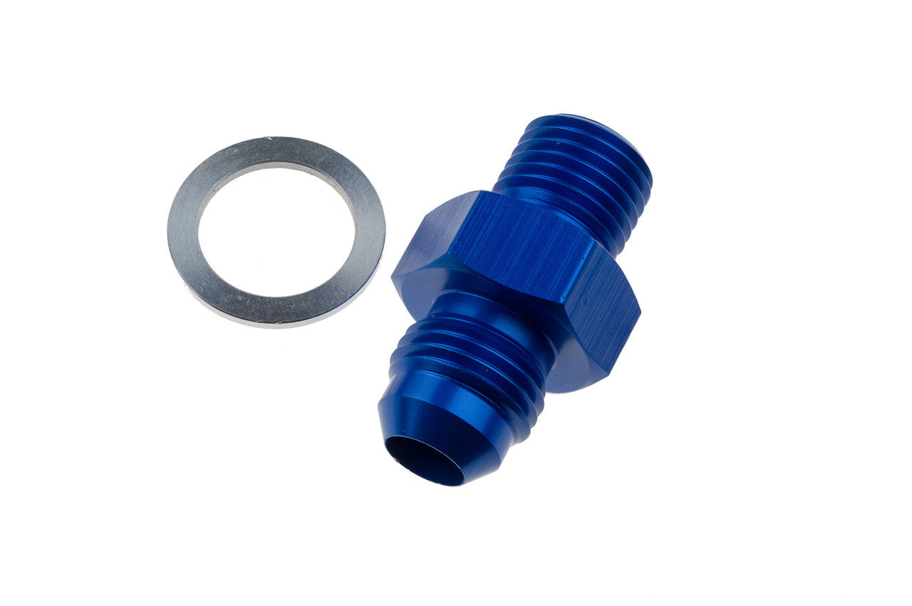 Redhorse Performance 8262 Series 6 AN Male to 1/4 in NPT Male Straight Fitting - Blue