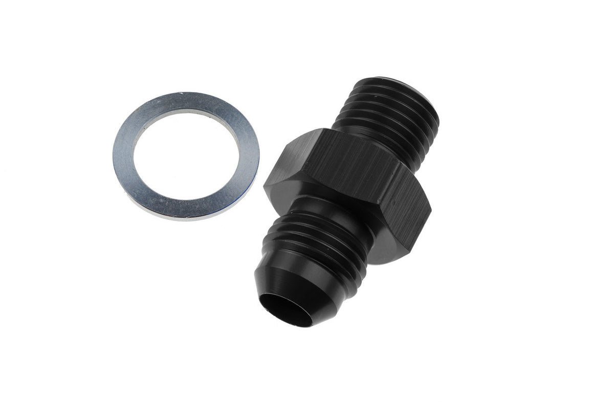 Redhorse Performance 8262 Series 6 AN Male to 1/4 in NPT Male Straight Fitting - Black