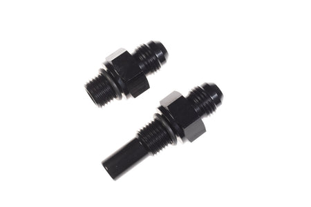 Redhorse Performance Straight 6 AN Male to 1/4 in Male O-Ring Transmission Cooler Fitting - Black - 4L80E / 4L85E Transmissions