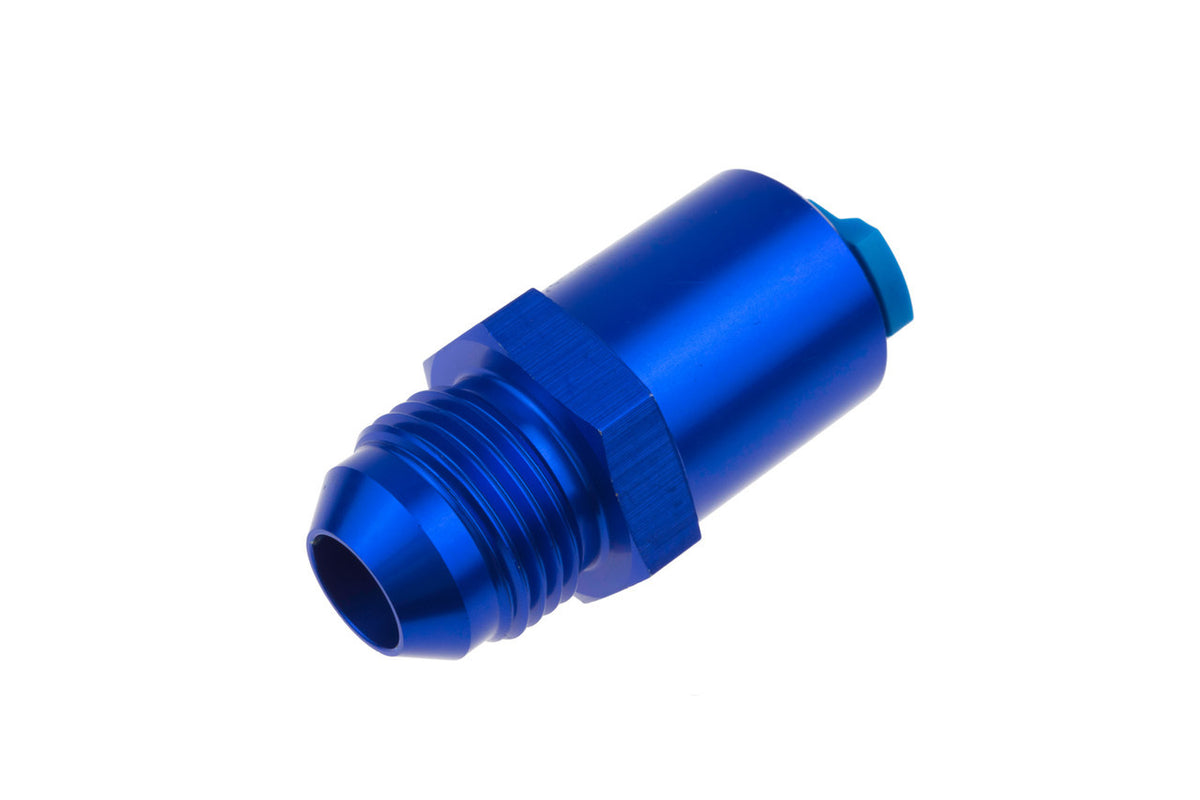 Redhorse Performance 880 Series 6 AN Male to 3/8 in SAE Female Quick Disconnect Straight Quick Disconnect Fitting - Blue 