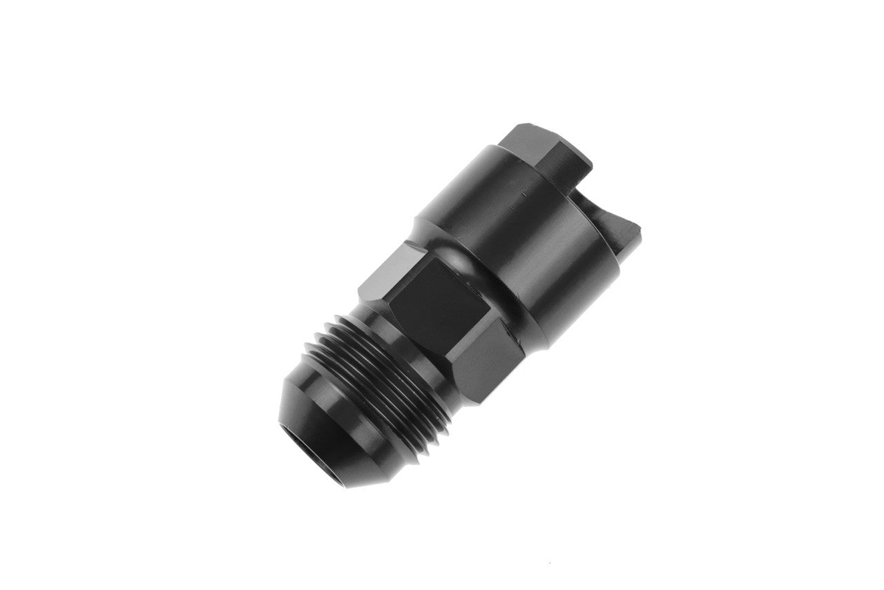 Redhorse Performance 881 Series 6 AN Male to 1/4 in SAE Female Quick Disconnect Straight Quick Disconnect Fitting - Black 