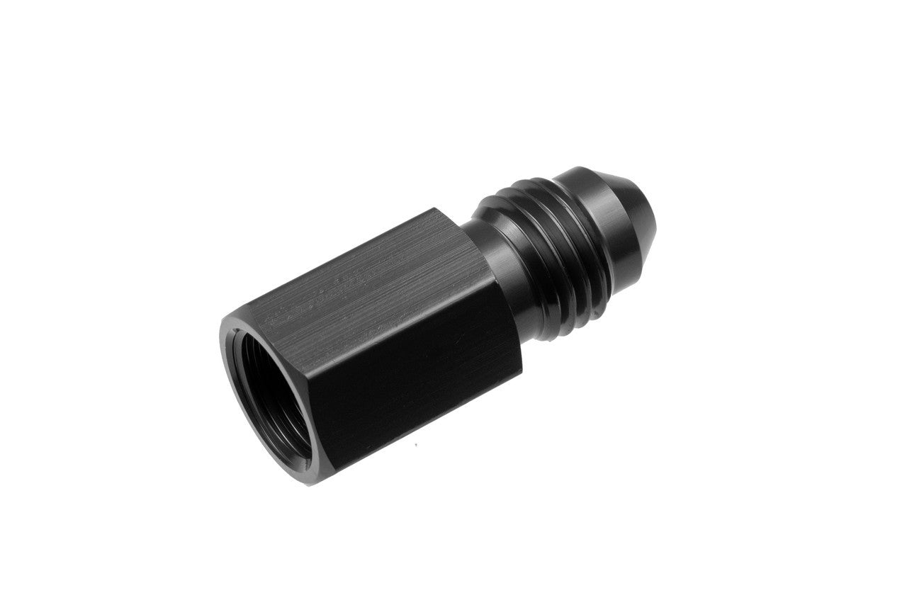 Redhorse Performance 9190 Series 4 AN Male to 4 AN Female Straight Fitting w 1/8 NPT Female Port - Black 9195-04-02-2