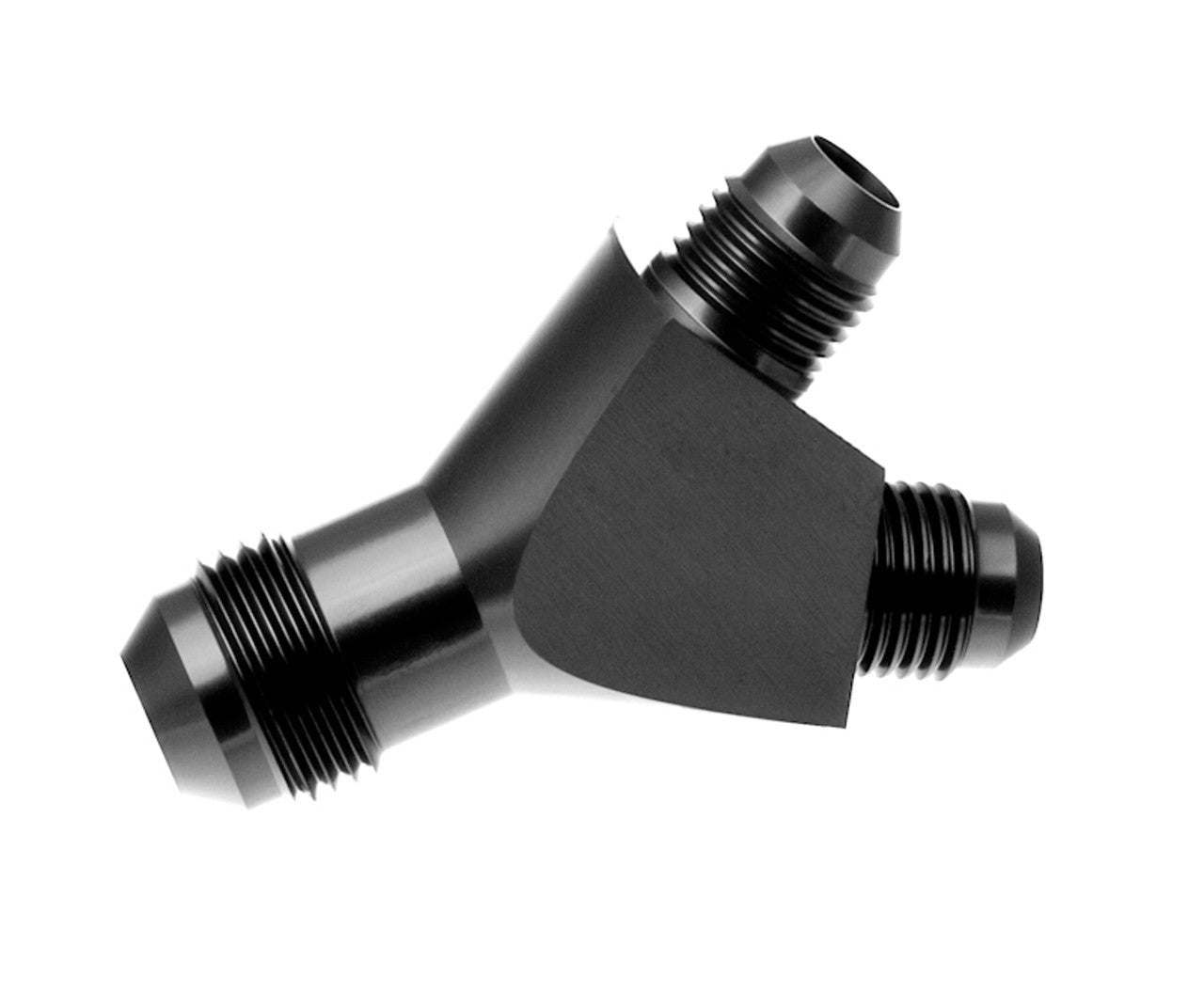 Redhorse Performance 930 Series Y Block - 6 AN Male Inlet - Dual 6 AN Male Outlets - Black