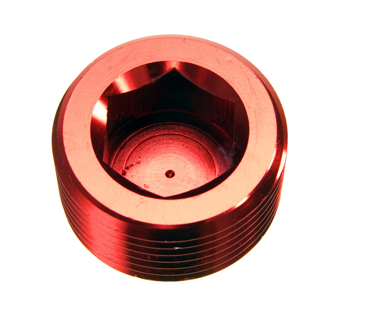 Redhorse Performance 932 Series 1/4 in NPT Hex Head Pipe Plug - Red (Pair)