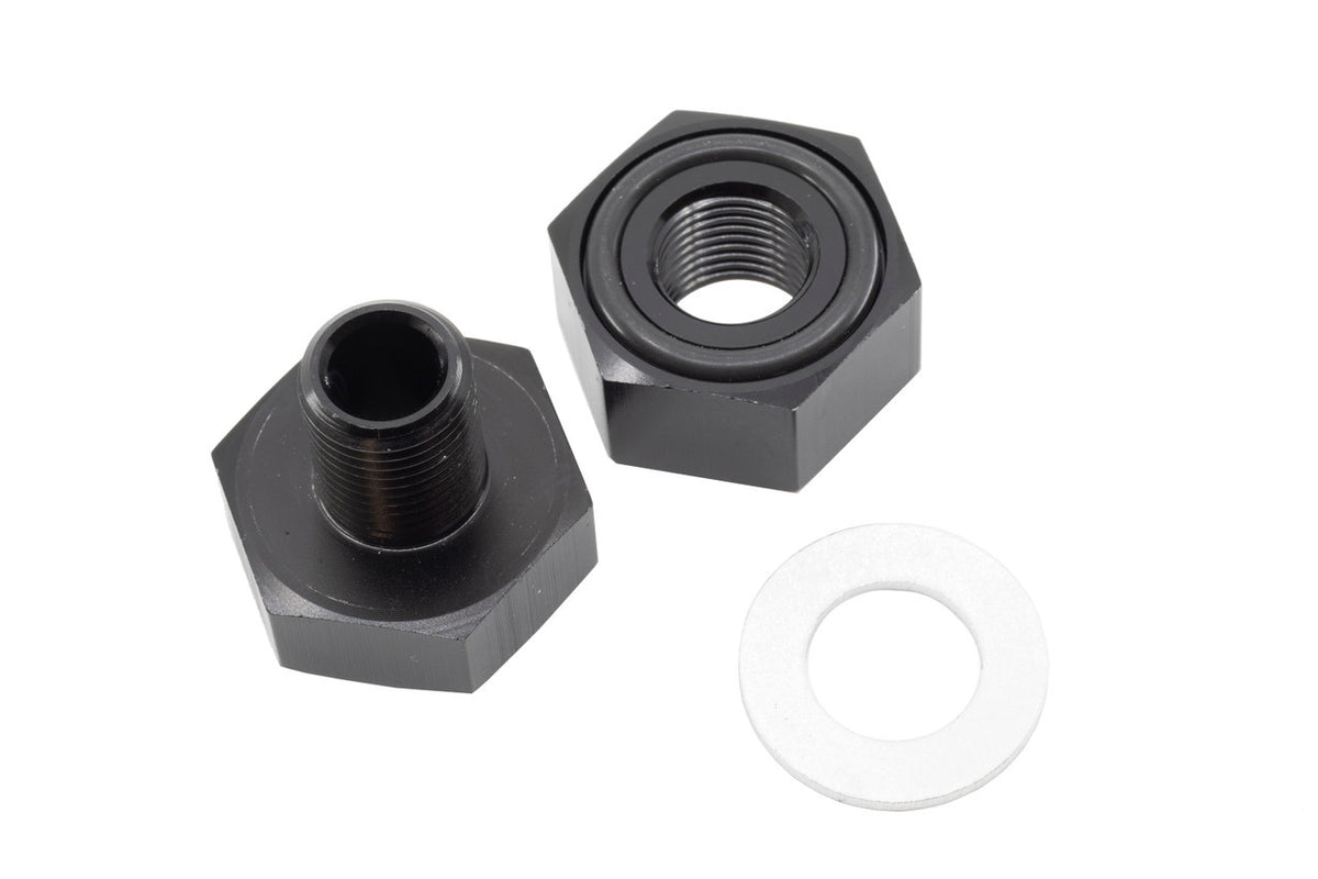 Redhorse Performance 9832 Series 1/8 in NPT Female to 1/8 in NPT Female Bulkhead Bulkhead Adapter - Black