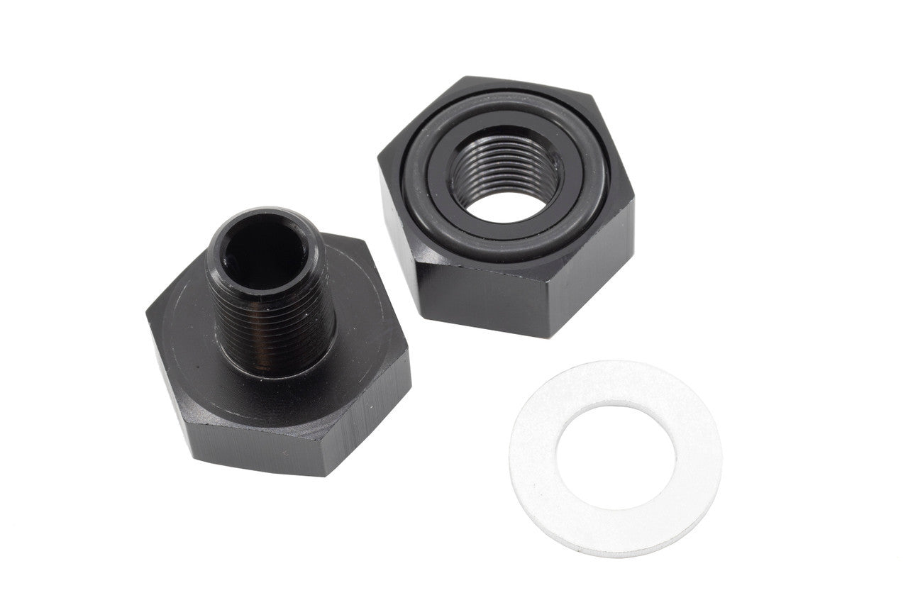 Redhorse Performance 9832 Series 1/8 in NPT Female to 1/8 in NPT Female Bulkhead Bulkhead Adapter - Black