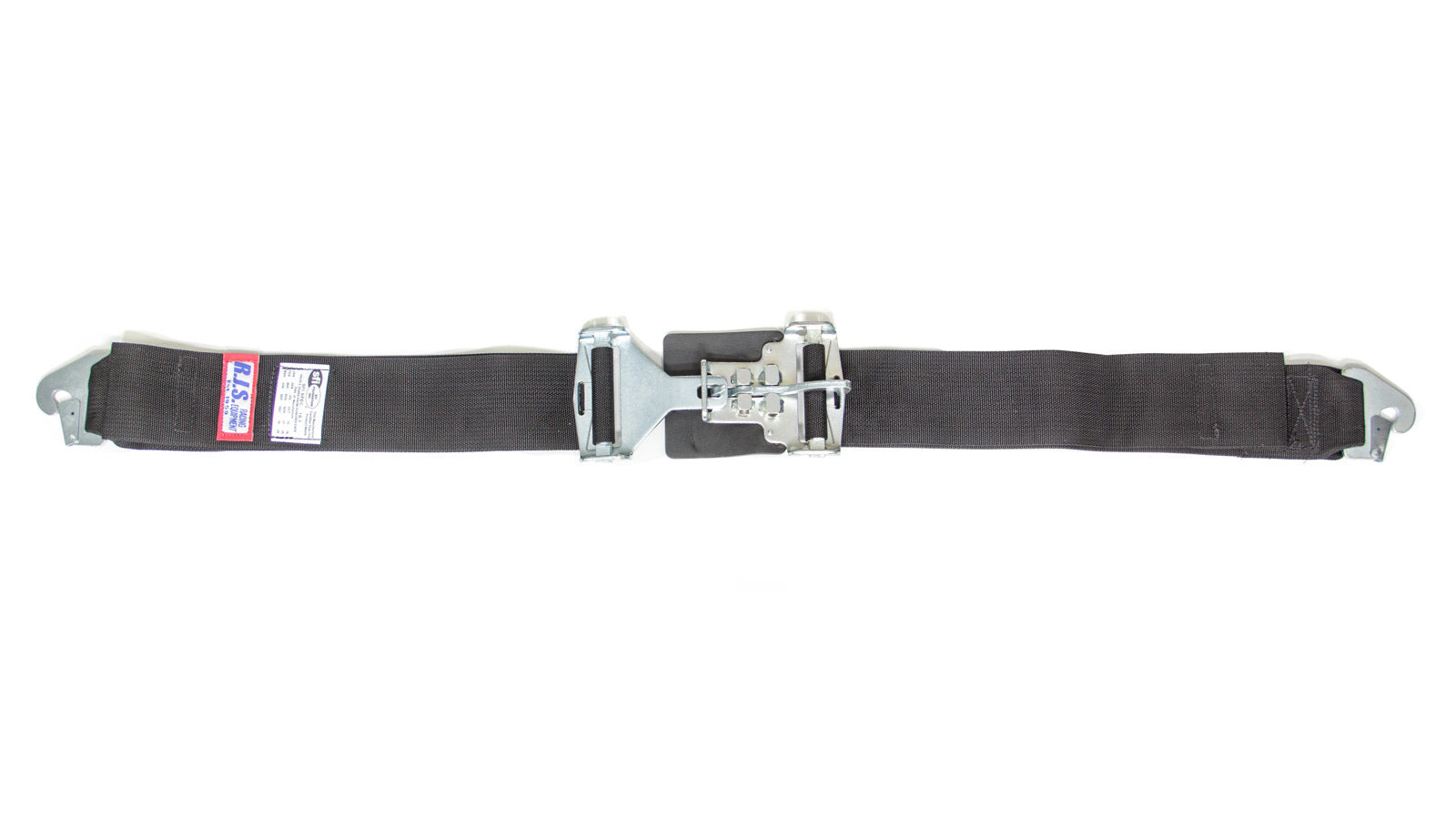 RJS 3" Black Latch & Link Lap Belt w/ Floor Mount
