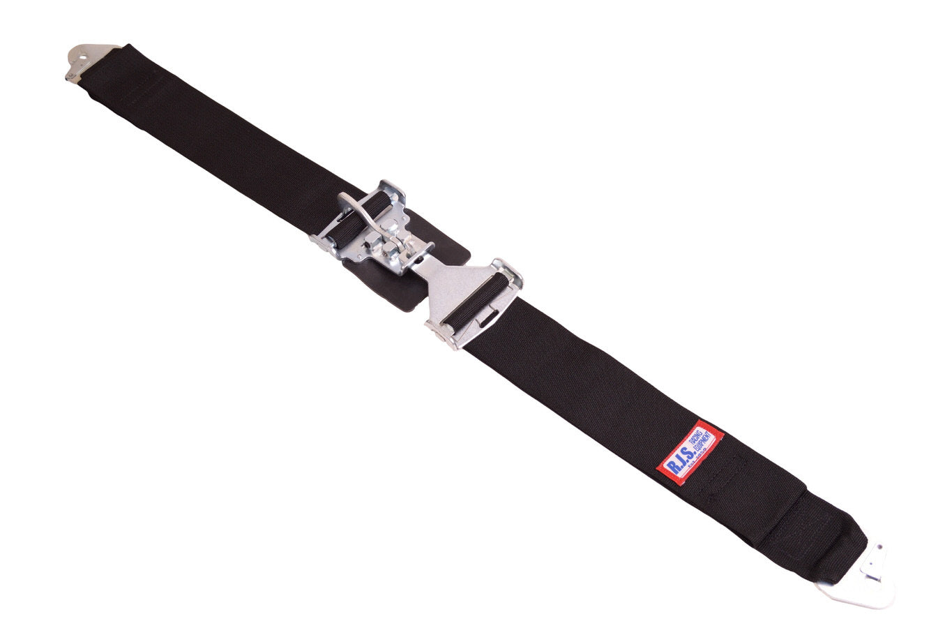 RJS 3" Black Latch & Link Lap Belt w/ Floor Mount