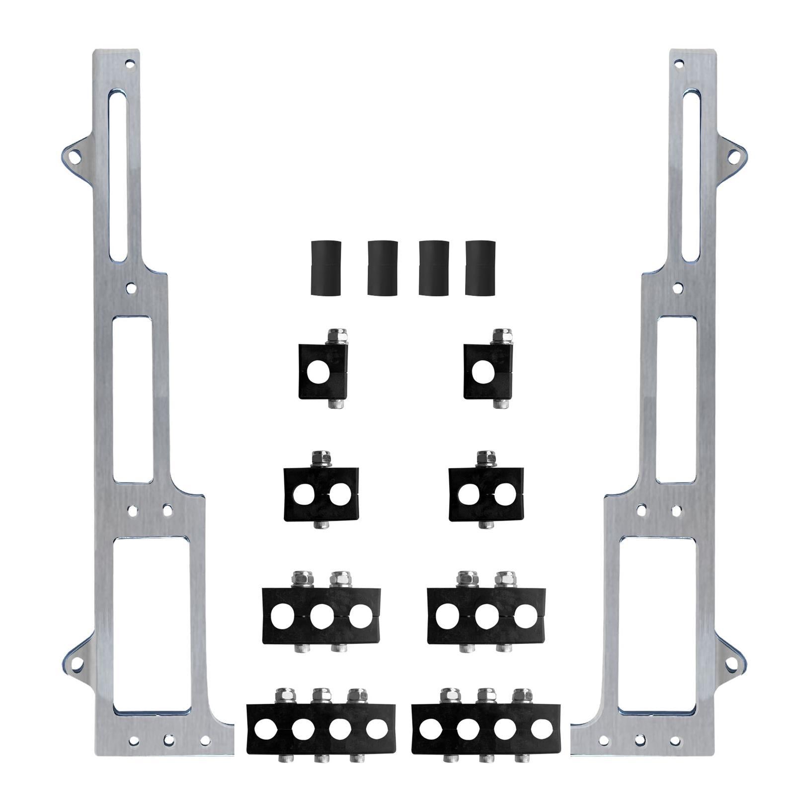 R&M Specialties Spark Plug Wire Loom Kit - Valve Cover Mount - Satin - Big Block Chevy