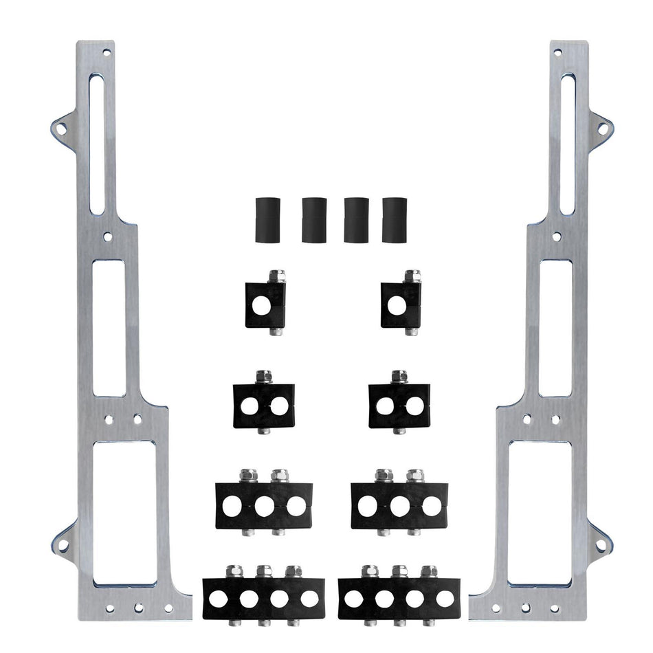 R&M Specialties Spark Plug Wire Loom Kit - Valve Cover Mount - Satin - Big Block Chevy