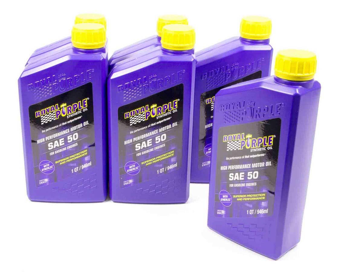 Royal Purple High Performance Motor Oil - SAE 50 -1 Quart (Case of 6)