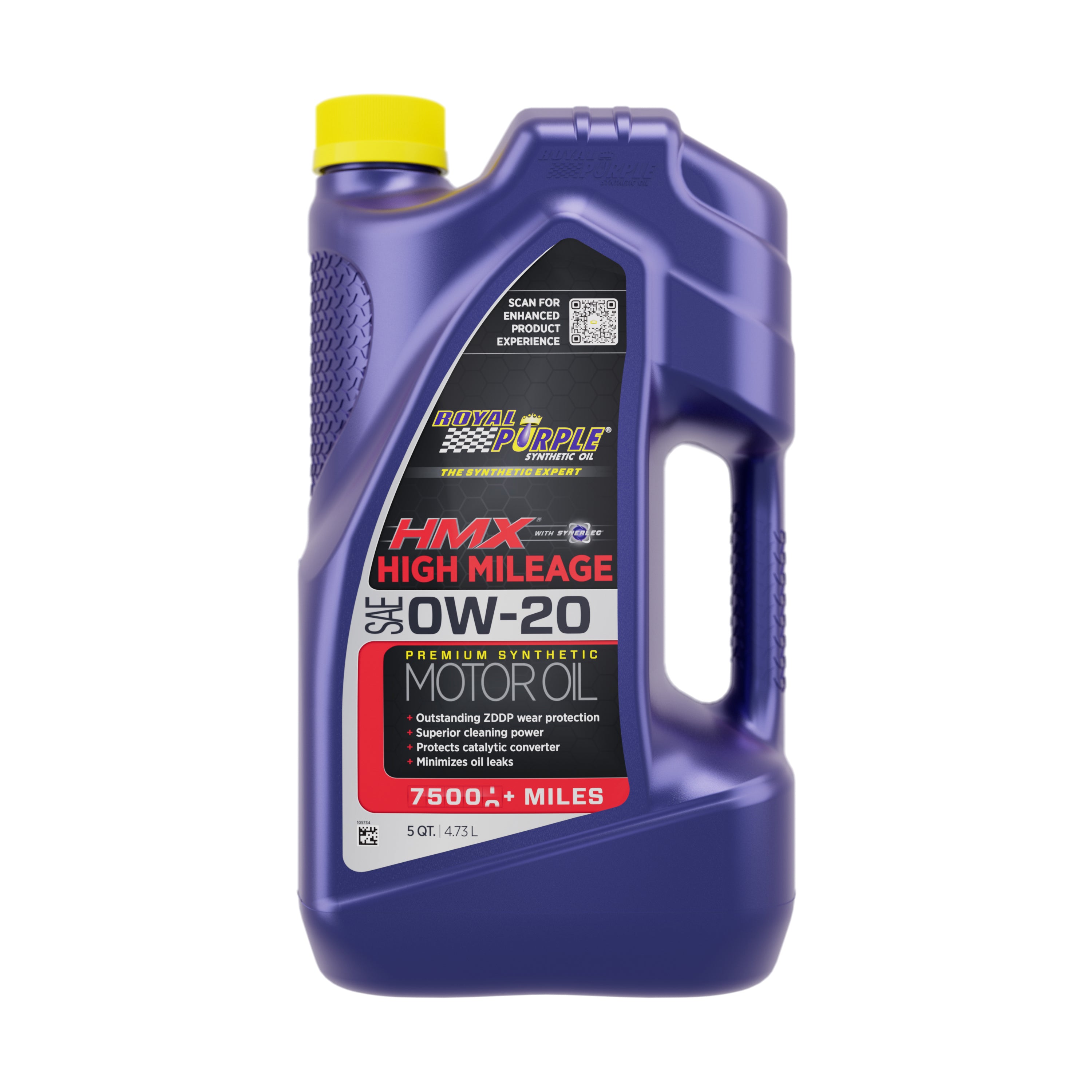 Royal Purple HMX High Mileage 0W20 Synthetic Motor Oil - 5 Qt. Jug
