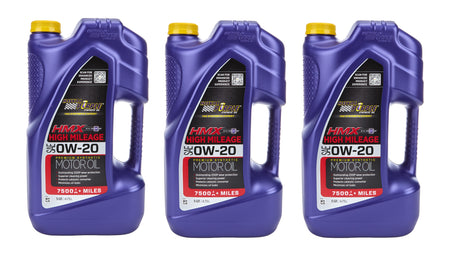 Royal Purple HMX High Mileage 0W20 Synthetic Motor Oil - 5 Qt. Jug (Case of 3)