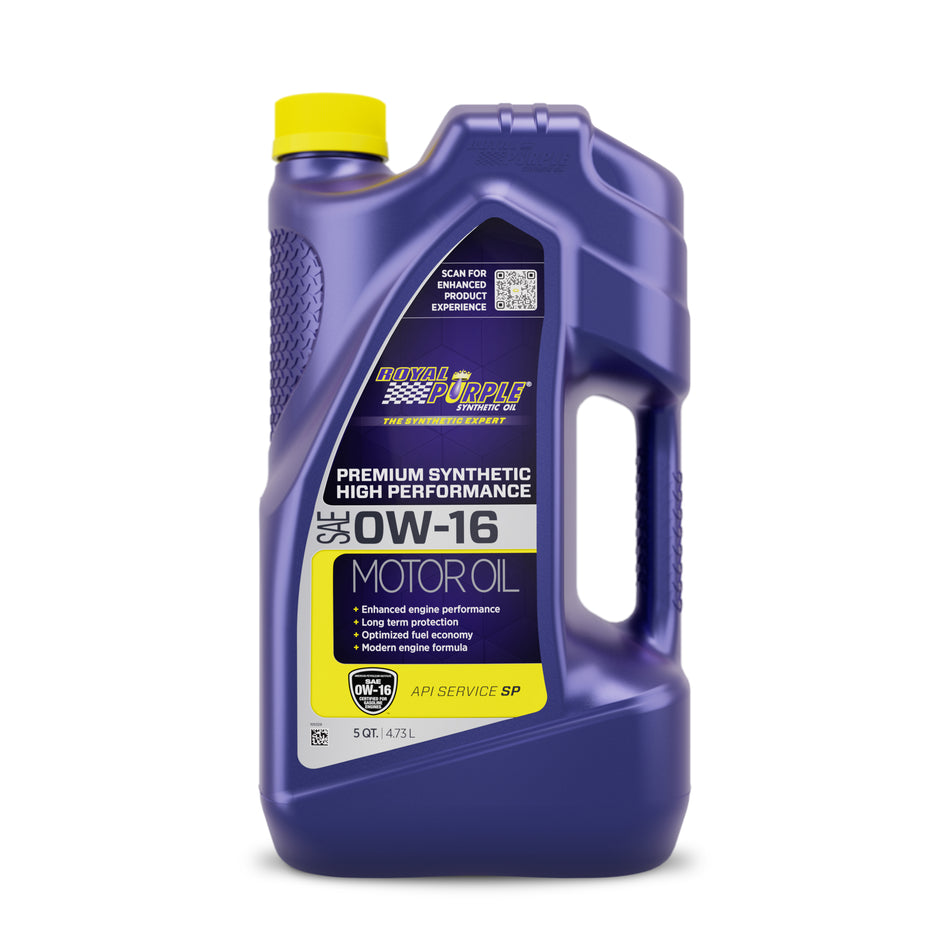Royal Purple 0W16 Synthetic Motor Oil - 5 Qt Jug