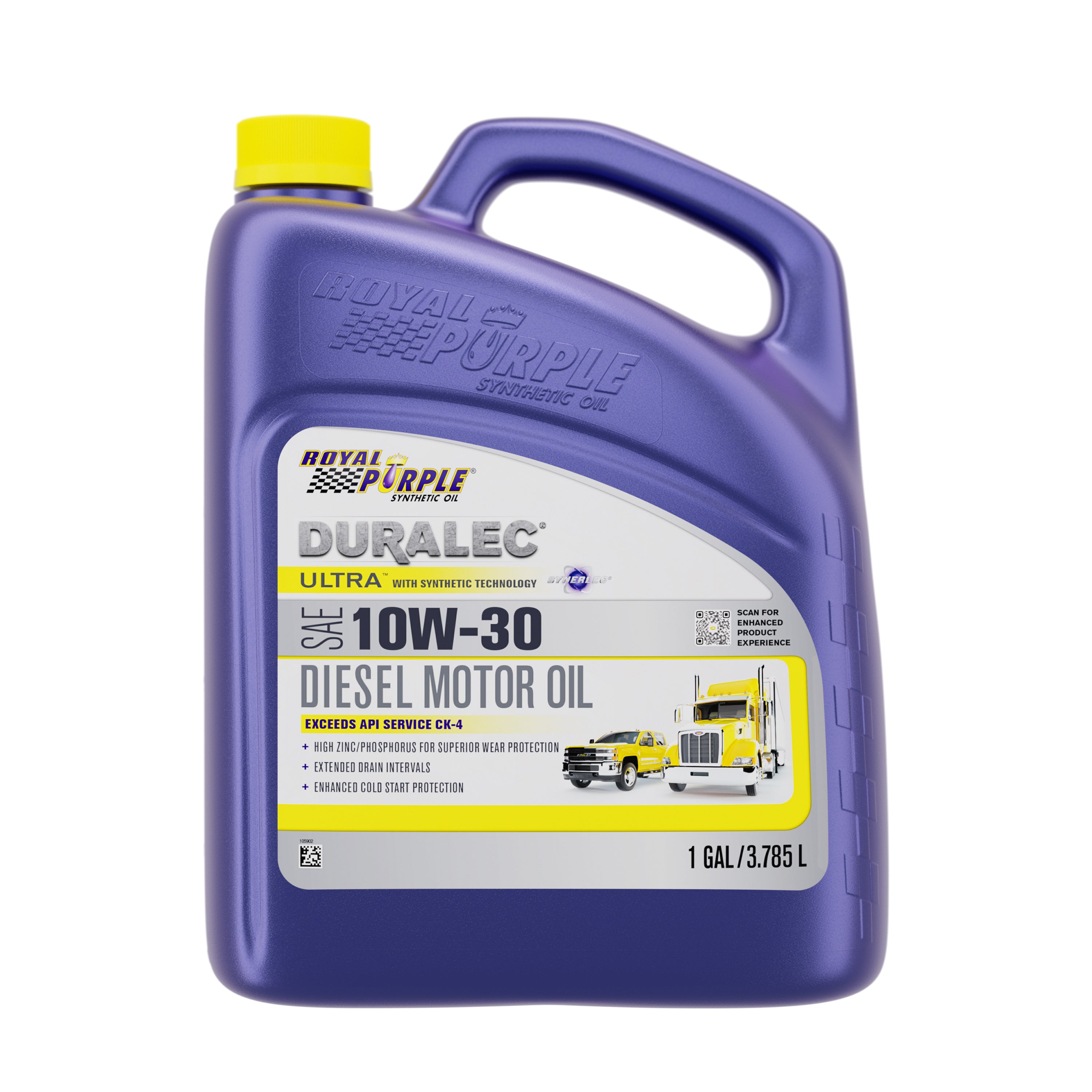 Royal Purple Duralec Ultra 10W30 Synthetic Motor Oil - 1 Gallon Jug (Case of 3)