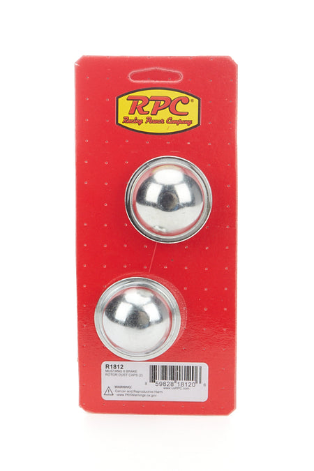 Racing Power Rotor Dust Cap - 1.800 in Diameter - Mustang II (Pair)