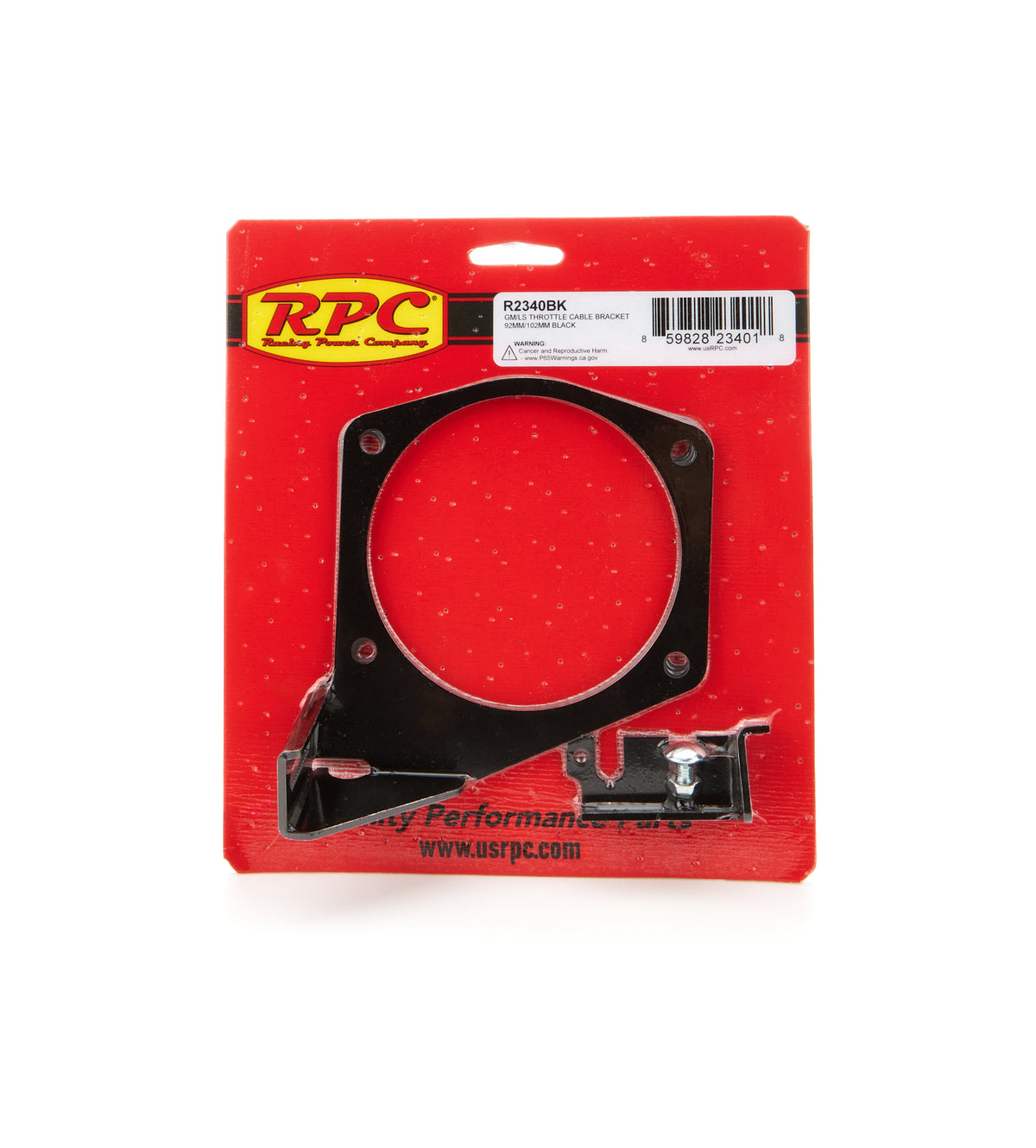Racing Power Under Throttle Body Mount Bracket - Black - 92 / 102 mm Throttle Bodies - GM LS-Series