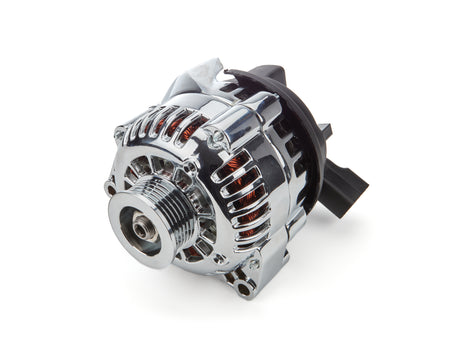 Racing Power OEM Alternator - 12V - 6-Rib Serpentine Pulley - Chrome - GM LS-Series