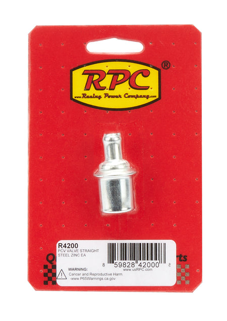 Racing Power PCV Valve - Straight - 3/8 in Hose Barb