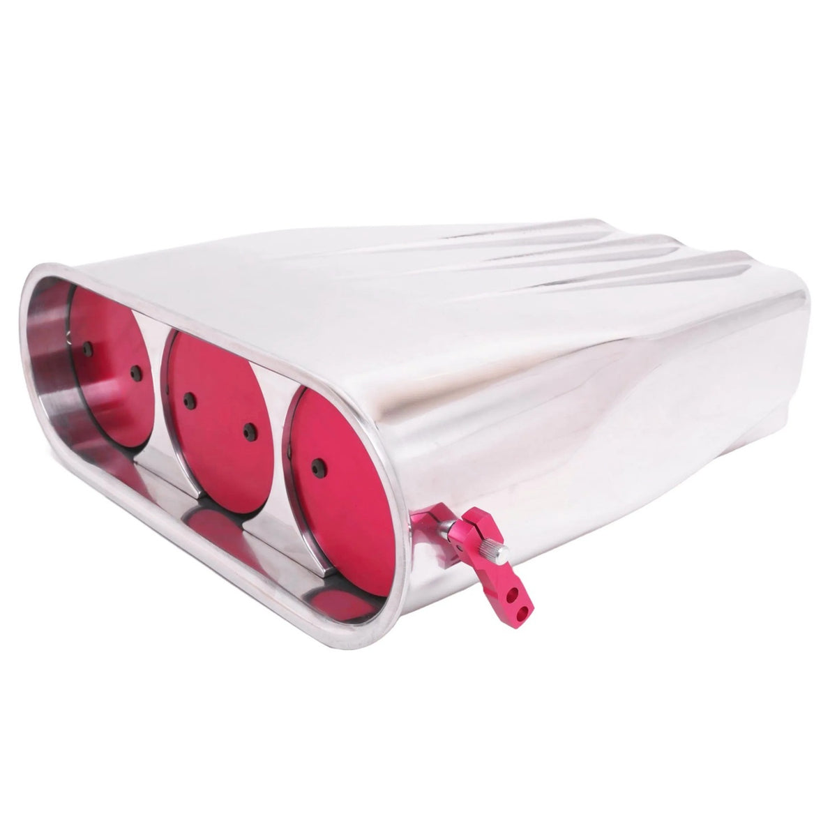 Racing Power Street Scoop Air Cleaner - Finned - 14.5 in Long - Polished