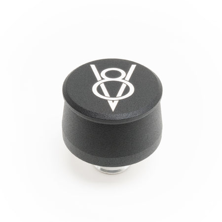 Racing Power Push-In Round Breather - 1-1/4 in Hole - Black R8206