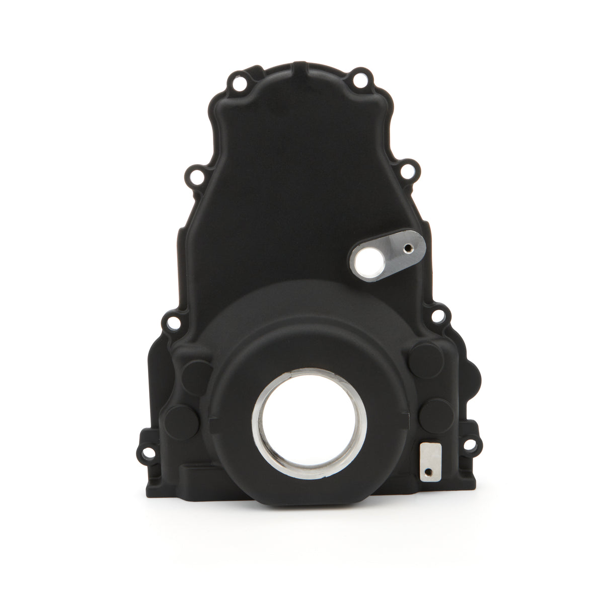 Racing Power Aluminum 1-Piece Timing Cover - Cam Sensor - Black - GM LS-Series