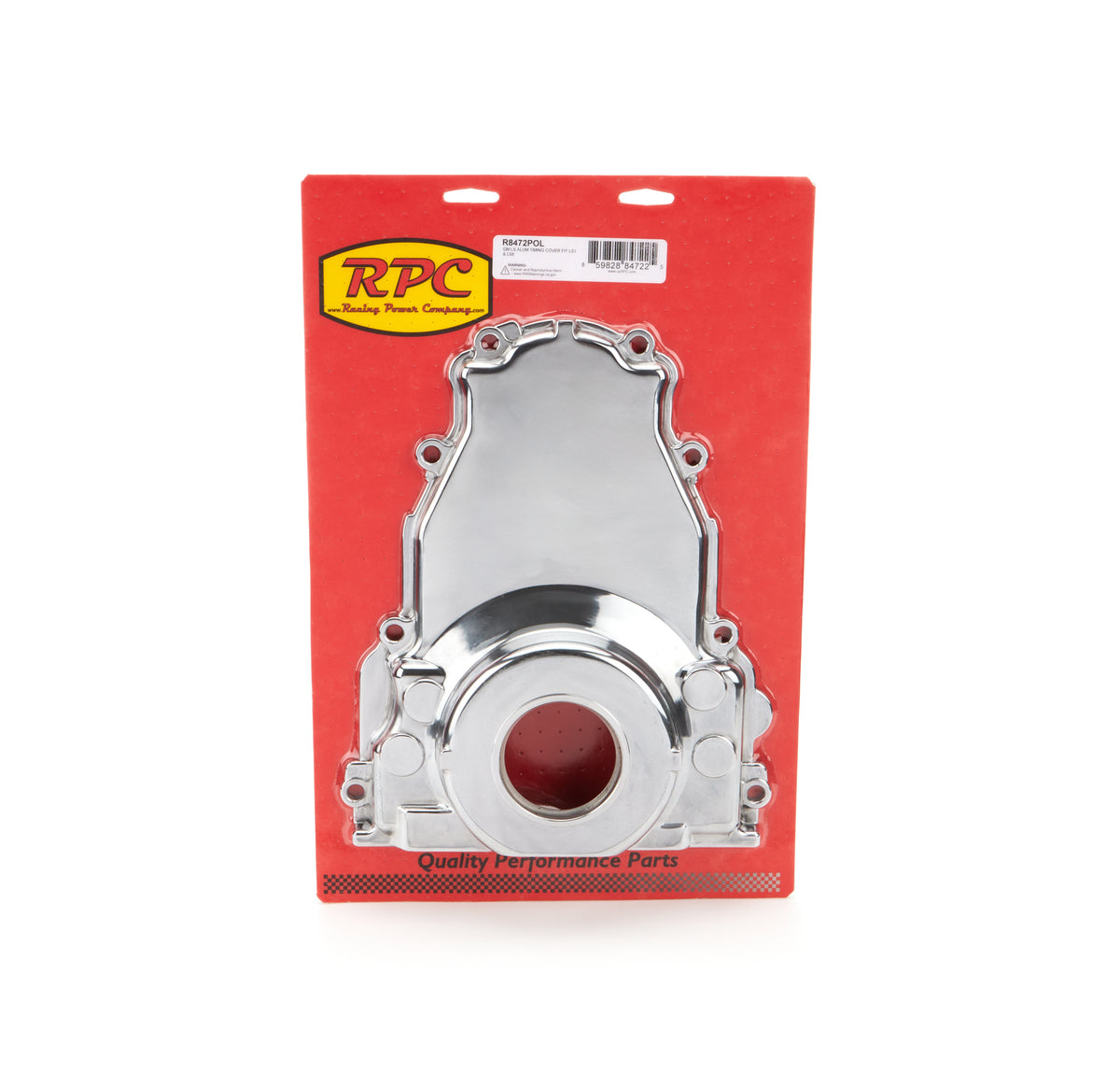 Racing Power Aluminum 1-Piece Timing Cover - Polished - GM LS-Series