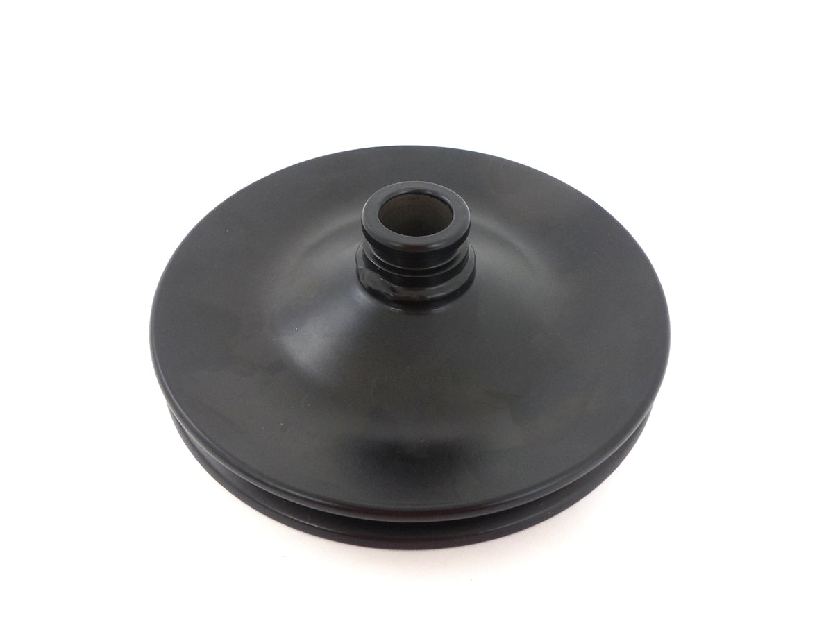 Racing Power Saginaw V-Belt 1 Groove Power Steering Pump Pulley - 5.84 in - Black