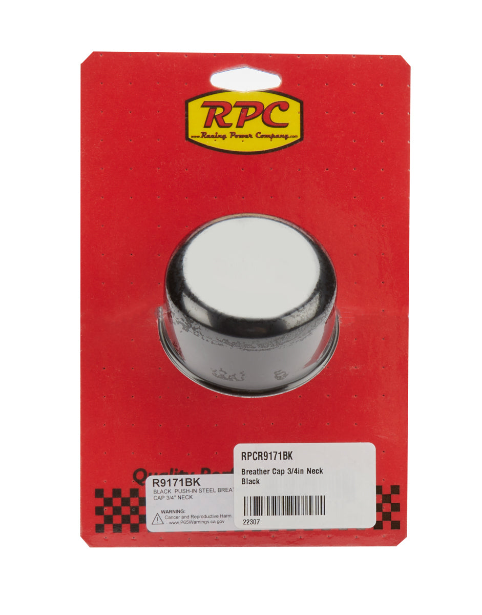 Racing Power Valve Cover Breather - Push-On - Steel
