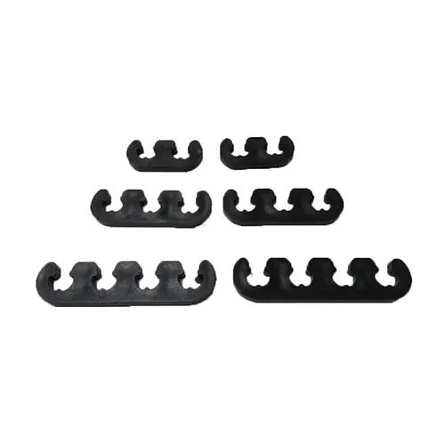 Racing Power Spark Plug Wire Separators - Deluxe - 8 mm - Black