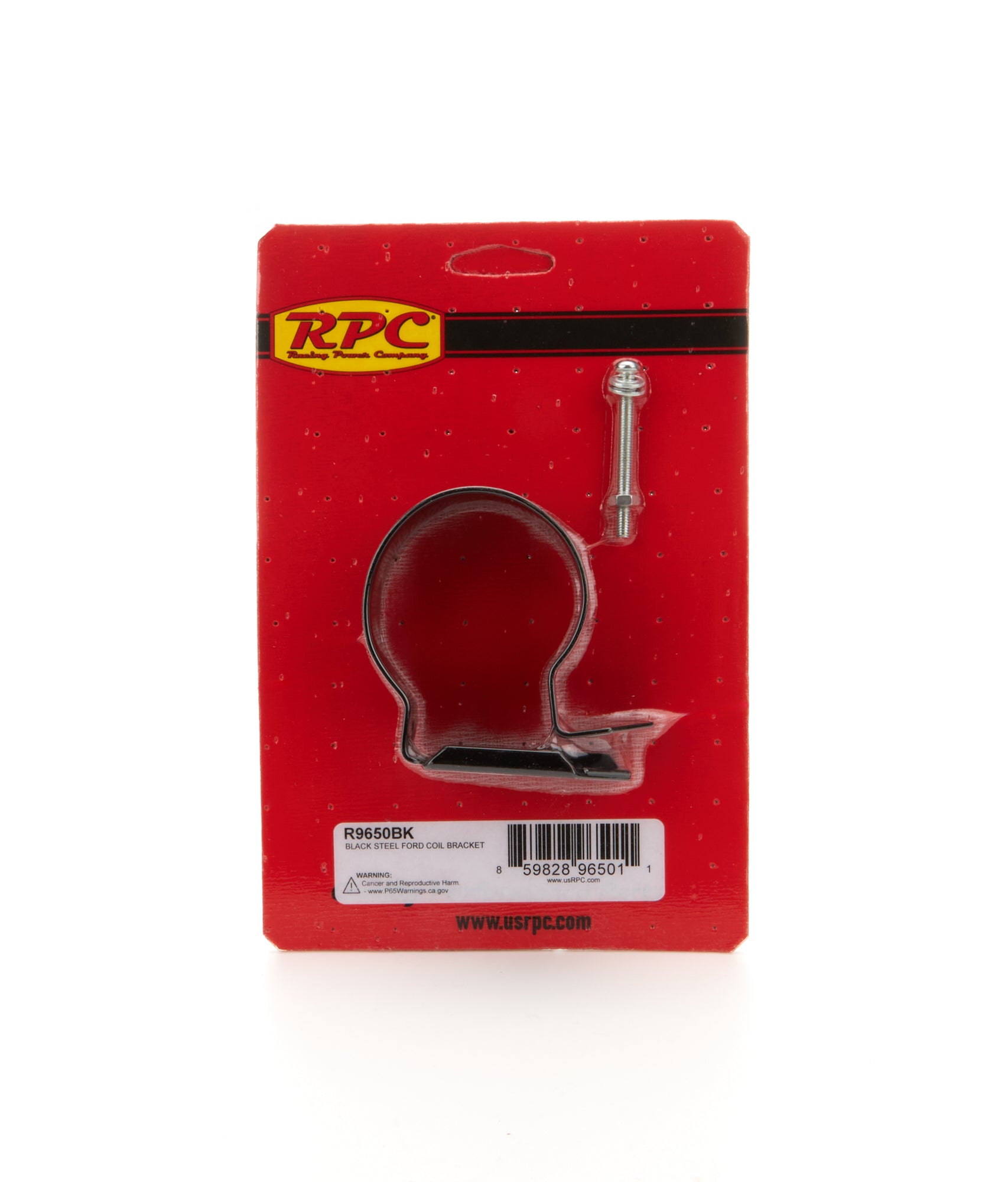 Racing Power Ford Canister Style Remote Mount Ignition Coil Bracket - Black