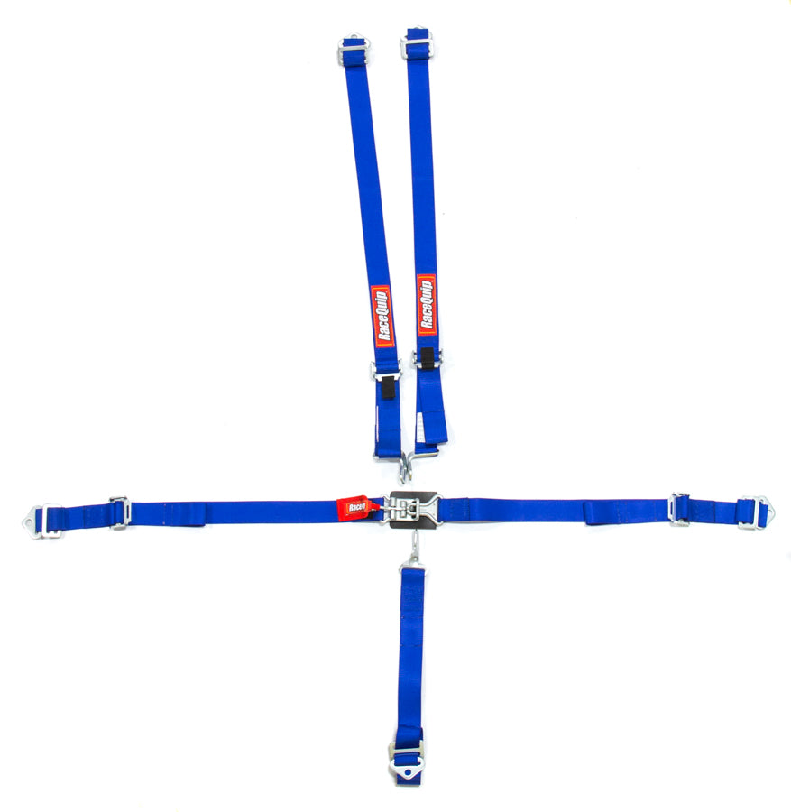 RaceQuip Jr. Dragster/Quarter Midget Youth 5pt Harness Set - Blue