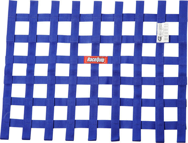 RaceQuip 18" x 24" Ribbon Window Net - Blue