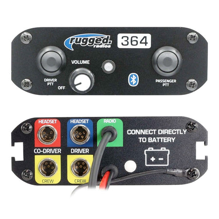 Rugged Radios 364 Intercom Kit â€“ 2-Person Bluetooth Intercom System - Helmet Kits 364-2P-HK