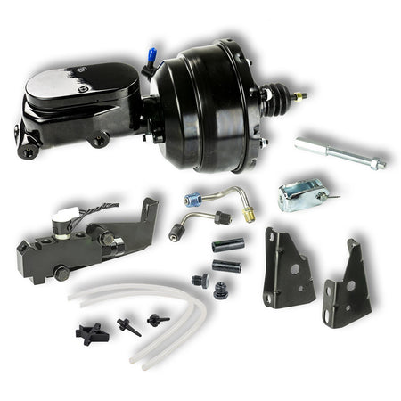 Right Stuff Detailing Brake Booster / Master Cylinder - 8 in OD - 1 in Bore - Black - GM A-Body / F-Body / X-Body 1964-74