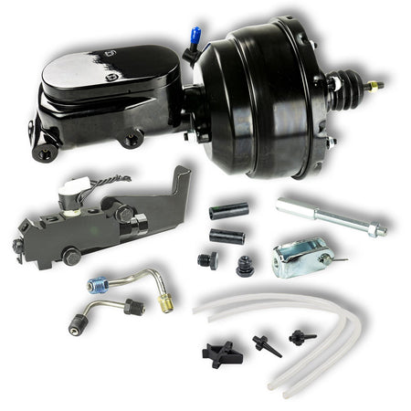 Right Stuff Detailing Brake Booster / Master Cylinder - 8 in OD - 1.125 in Bore - Disc / Drum - Black