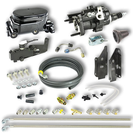 Right Stuff Detailing Hydro-Boost Brake Booster / Master Cylinder - 1 in Bore - Black - GM Fullsize Truck 1973-87