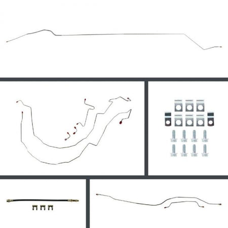 Right Stuff Detailing Pre Bent OE Replacement Brake Line Kit - GM A-Body 1955-57