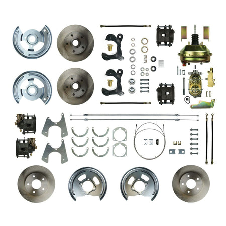 Right Stuff Detailing Disc Conversion 1 Piston Front / Rear Brake Kit - Chevy Fullsize Car 1955-57
