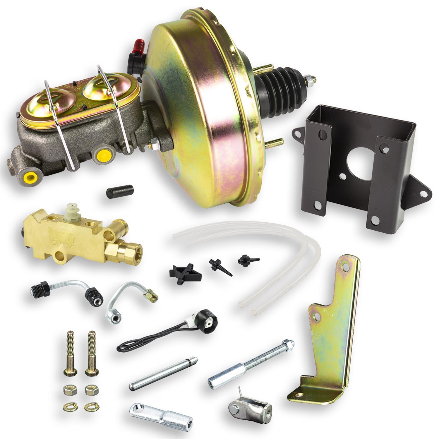 Right Stuff Detailing 9 in OD Brake Booster / Master Cylinder - 9 in OD - 1.125 in Bore - GM Fullsize Truck 1960-62