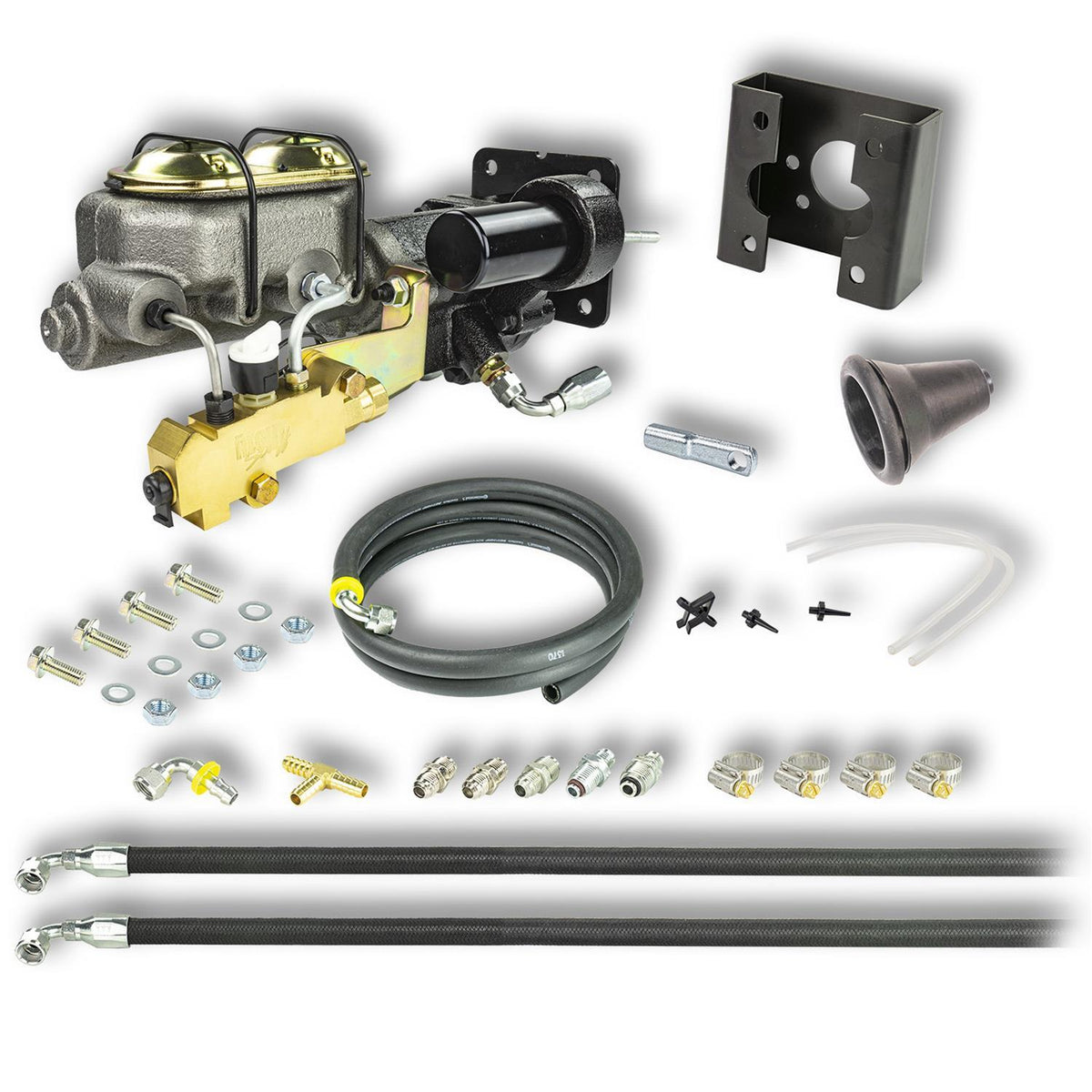 Right Stuff Detailing Hydro-Boost Brake Booster / Master Cylinder - 1 in Bore - GM Fullsize Truck 1963-66