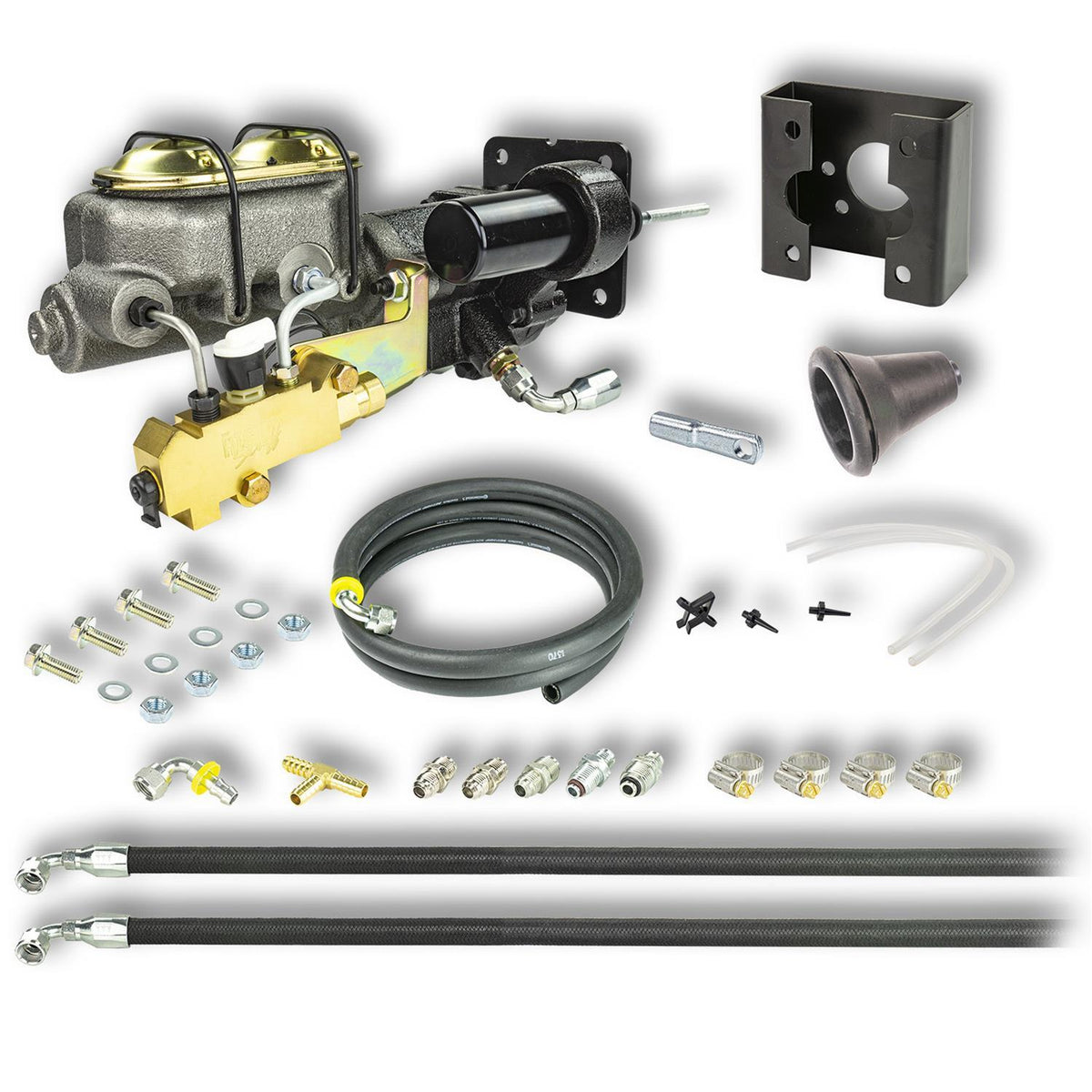 Right Stuff Detailing Hydro-Boost Brake Booster / Master Cylinder - 1.125 in Bore - GM Fullsize Truck 1963-66