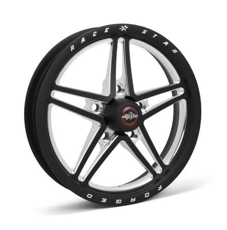 Race Star 63 Pro Forged Aluminum Wheel - 15 x 3.5 in - 1.75 in Backspace - 5 x 4.75 in Bolt Pattern - Black / Machined